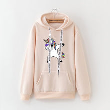 Load image into Gallery viewer, 2019 winter new Harajuku women hoodies Pop print Unicorn casual loose sweatshirt women's coat jumper hooded warm plus velvet top