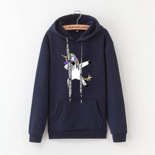 Load image into Gallery viewer, 2019 winter new Harajuku women hoodies Pop print Unicorn casual loose sweatshirt women's coat jumper hooded warm plus velvet top