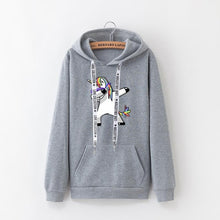 Load image into Gallery viewer, 2019 winter new Harajuku women hoodies Pop print Unicorn casual loose sweatshirt women's coat jumper hooded warm plus velvet top