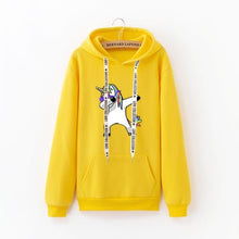 Load image into Gallery viewer, 2019 winter new Harajuku women hoodies Pop print Unicorn casual loose sweatshirt women's coat jumper hooded warm plus velvet top
