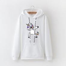 Load image into Gallery viewer, 2019 winter new Harajuku women hoodies Pop print Unicorn casual loose sweatshirt women's coat jumper hooded warm plus velvet top