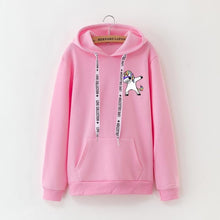 Load image into Gallery viewer, 2019 winter new Harajuku women hoodies Pop print Unicorn casual loose sweatshirt women's coat jumper hooded warm plus velvet top