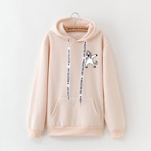 Load image into Gallery viewer, 2019 winter new Harajuku women hoodies Pop print Unicorn casual loose sweatshirt women's coat jumper hooded warm plus velvet top