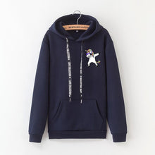 Load image into Gallery viewer, 2019 winter new Harajuku women hoodies Pop print Unicorn casual loose sweatshirt women's coat jumper hooded warm plus velvet top