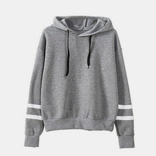 Load image into Gallery viewer, Autumn Striped Hooded Women's Sweatshirt Long Sleeve Hoodies Plus Size 5XL Black White Womens Hoody Pullover 2019 Sweatshirts
