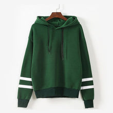 Load image into Gallery viewer, Autumn Striped Hooded Women's Sweatshirt Long Sleeve Hoodies Plus Size 5XL Black White Womens Hoody Pullover 2019 Sweatshirts