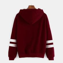 Load image into Gallery viewer, Autumn Striped Hooded Women's Sweatshirt Long Sleeve Hoodies Plus Size 5XL Black White Womens Hoody Pullover 2019 Sweatshirts