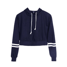 Load image into Gallery viewer, FRDUN TOMMY Women's kpop sweatshirt girls sudadera mujer cropped Hoodies women Crop Pullover Top sexy crop top moletom feminino