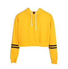 Load image into Gallery viewer, FRDUN TOMMY Women's kpop sweatshirt girls sudadera mujer cropped Hoodies women Crop Pullover Top sexy crop top moletom feminino