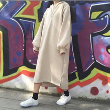Load image into Gallery viewer, SVOKOR Warm Leisure Sweatshirt Long Section  Hoodies Autumn Winter Plus Velvet Thickening Women's Jacket