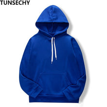 Load image into Gallery viewer, 2019 women's long-sleeved plain hooded sweatshirt plain multi-color men's and women's casual pullover hoodie
