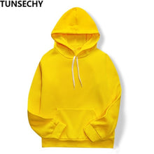 Load image into Gallery viewer, 2019 women's long-sleeved plain hooded sweatshirt plain multi-color men's and women's casual pullover hoodie