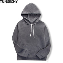 Load image into Gallery viewer, 2019 women's long-sleeved plain hooded sweatshirt plain multi-color men's and women's casual pullover hoodie