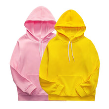 Load image into Gallery viewer, 2019 women's long-sleeved plain hooded sweatshirt plain multi-color men's and women's casual pullover hoodie