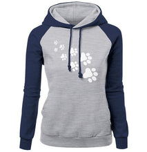 Load image into Gallery viewer, 2018 Autumn Winter Fleece Women's Sportswear Harajuku Print CAT PAWS Cartoon Kawaii K-pop Clothing Streetwear Hoodies Sweatshirt