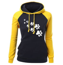Load image into Gallery viewer, 2018 Autumn Winter Fleece Women's Sportswear Harajuku Print CAT PAWS Cartoon Kawaii K-pop Clothing Streetwear Hoodies Sweatshirt