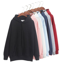 Load image into Gallery viewer, Fleece Sweatshirts Women Pink Women's Gown With A Hood Hoodies Ladies Long Sleeve Casual Hooded Pullover Clothes Sweatshirt