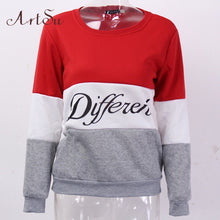 Load image into Gallery viewer, ArtSu 2019 Autumn and winter women fleeve hoodies printed letters Different women's casual sweatshirt hoody sudaderas EPHO80027