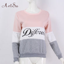 Load image into Gallery viewer, ArtSu 2019 Autumn and winter women fleeve hoodies printed letters Different women's casual sweatshirt hoody sudaderas EPHO80027